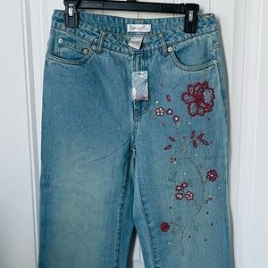 Spiegel vintage embroidered flower jeans NEW